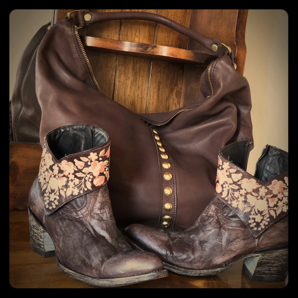 OLD GRINGO SORA EMBROIDERED ANKLE BOOT